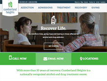 Tablet Screenshot of cumberlandheights.org